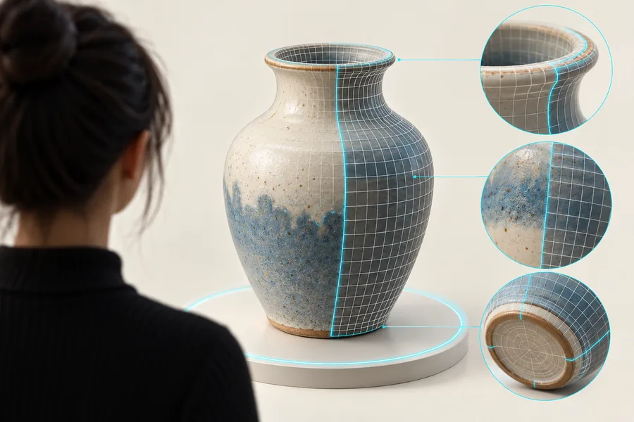 Alpha3d-Funktionsillustration zur Überprüfung von 3D-Modellen