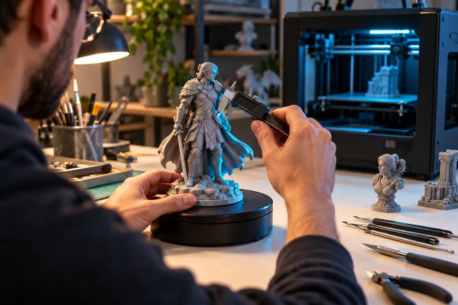 Model prepared for a 3D printing review