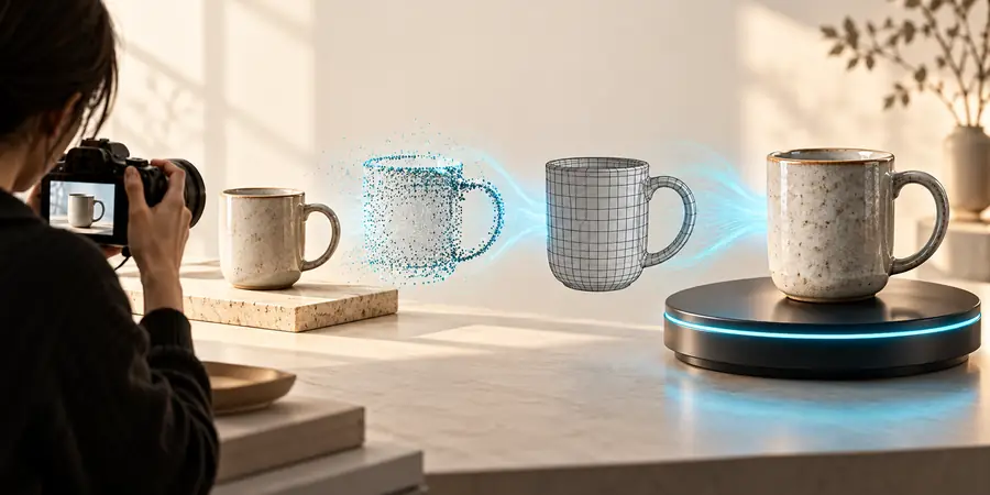 Three-dimensional object concept based on a reference
